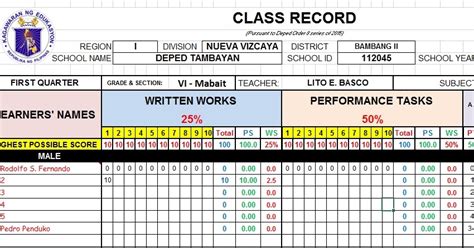 deped tambayan|deped tambayan e-class record.